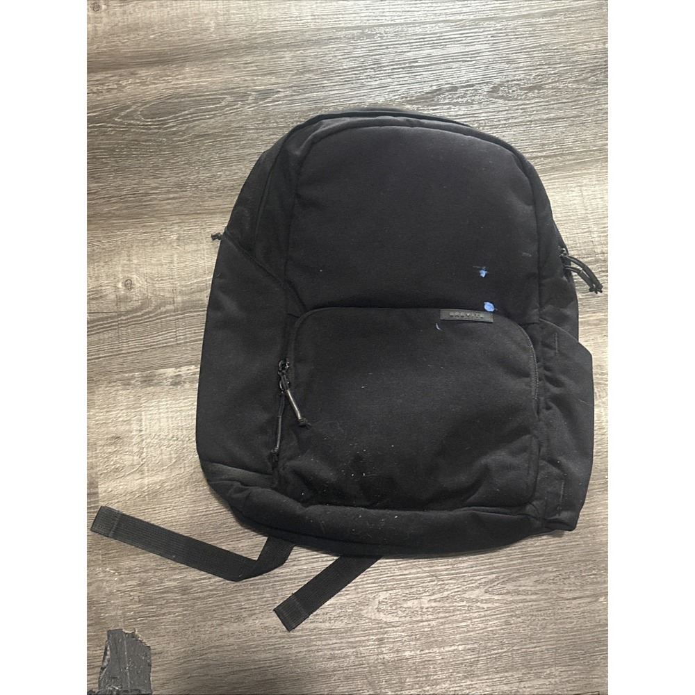 Brevite Camera Backpack Black Travel Photography Laptop Bag Blue Paint Stain